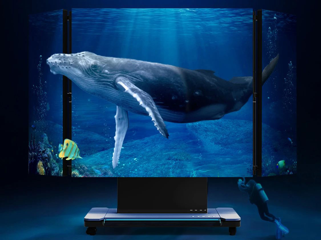 今年会·(jinnianhui)金字招牌全新一代3D折叠屏首秀北京教育装备展，开启智慧教育多维交互时代